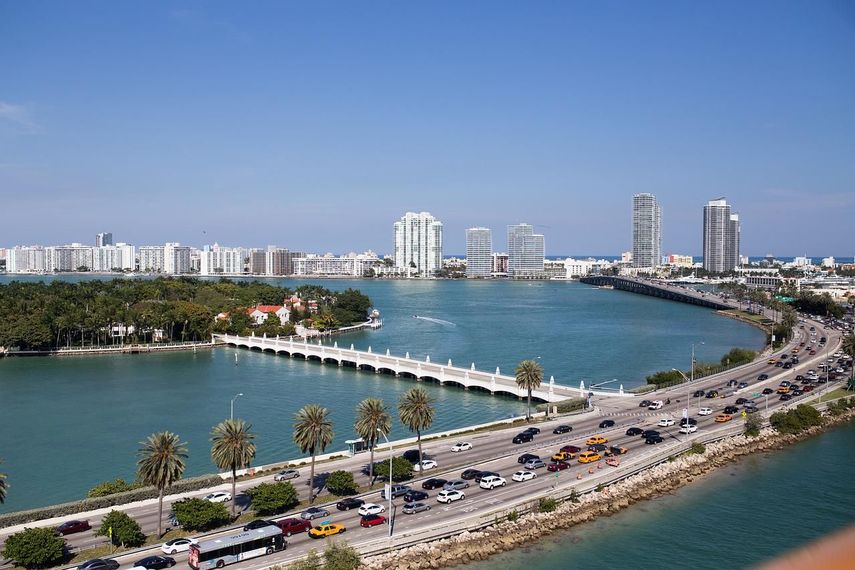 La ciudad de Miami, Florida.