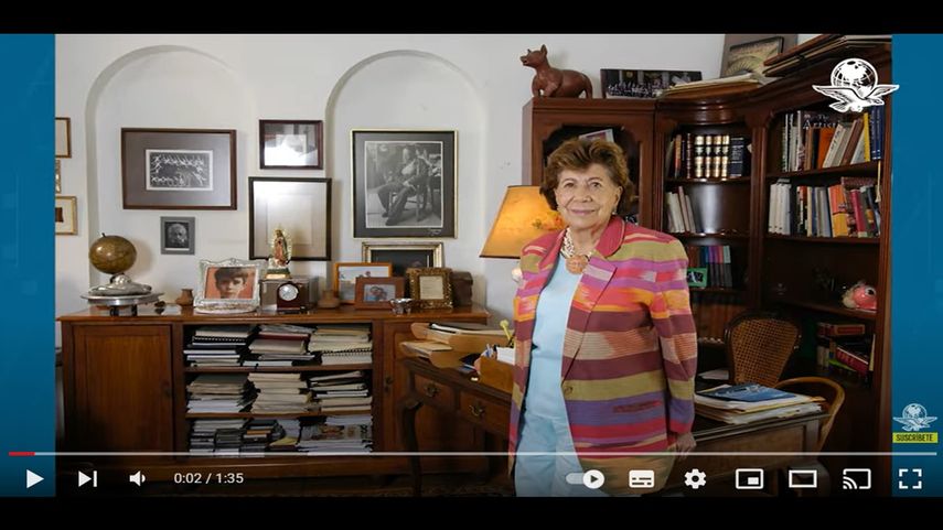 La abogada, política, escritora y diplomática Guadalupe Rivera Marín, hija del legendario pintor mexicano Diego Rivera.