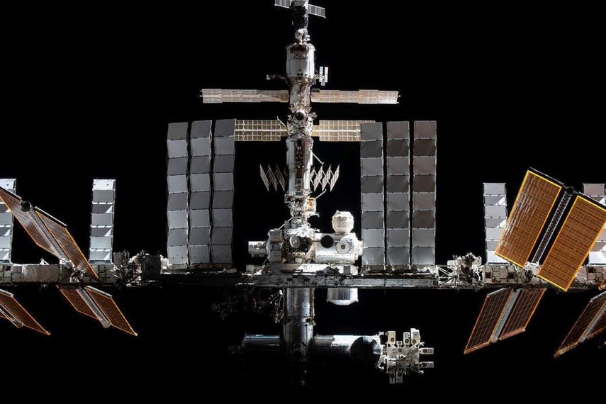 La Estación Espacial Internacional desde la nave Crew Dragon Endeavour de SpaceX.&nbsp;