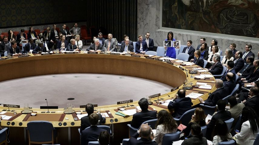 El Consejo de Seguridad de la&nbsp;ONU&nbsp;se reúne de urgencia para analizar el ataque químico en la localidad&nbsp;siria&nbsp;de Jan Shijún, en Nueva York, Estados Unidos.&nbsp;