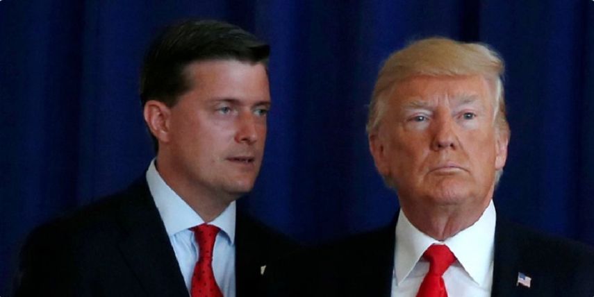Rob Porter y Donald Trump.