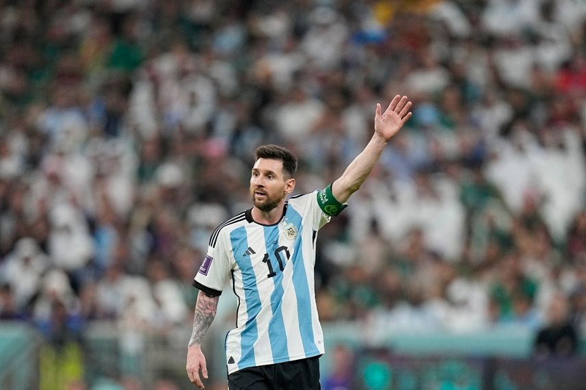 El delantero Lionel Messi durante la victoria 2-1 de Argentina contra México en el Grupo C del Mundial, el sábado 26 de noviembre de 2022, en Lusail, Catar.