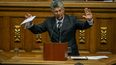 El diputado Henry Ramos Allup interviene durante la sesión de la Asamblea Nacional.