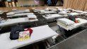 Una zona de dormir dentro del centro de convenciones de Long Beach, en California, el jueves 22 de abril de 2021, lista para recibir a niños migrantes que fueron detenidos en la frontera sur de Estados Unidos. Una zona de dormir dentro del centro de convenciones de Long Beach, en California, el jueves 22 de abril de 2021, lista para recibir a niños migrantes que fueron detenidos en la frontera sur de Estados Unidos.