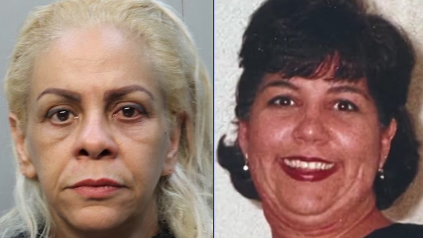 Leydis Menéndez Abdala (izq.) fue arrestada en relación con un accidente automovilístico en 2006 en el que murió Gloria Marcia Hall (der.)&nbsp;
