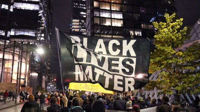 Una manifestación de la organización Black Lives Matter. Foto del 4 de noviembre de 2020.