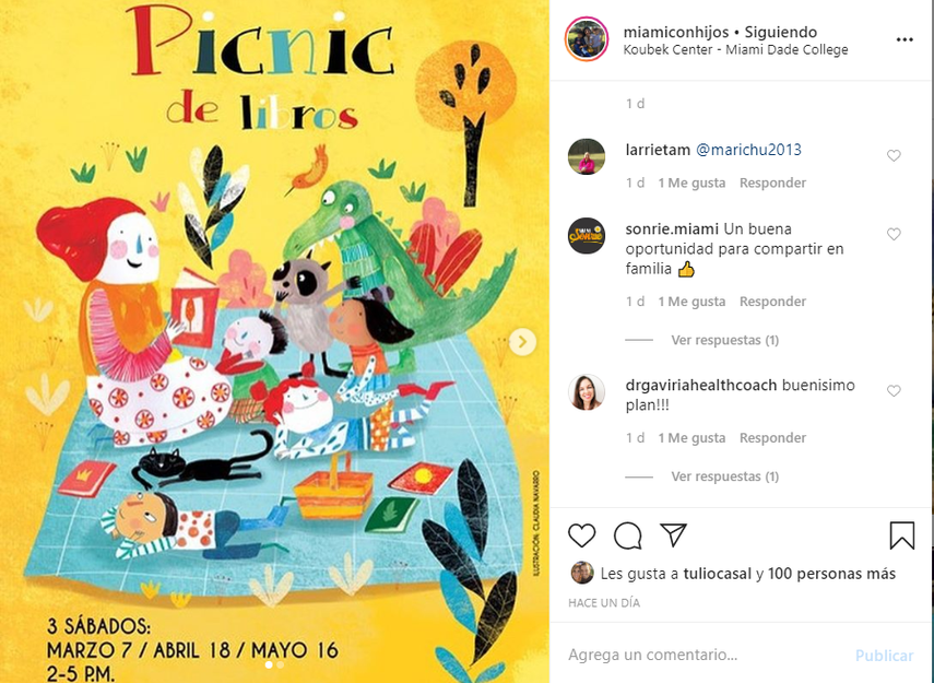 Disfruta este s&aacute;bado 7 de marzo, 18 de abril y 16 de mayo, del divertido Picnic de libros