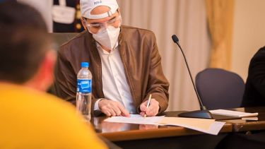 El presidente de El Salvador Nayib Bukele.&nbsp;