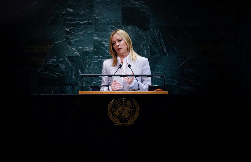 La primera ministra italiana, Giorgia Meloni.