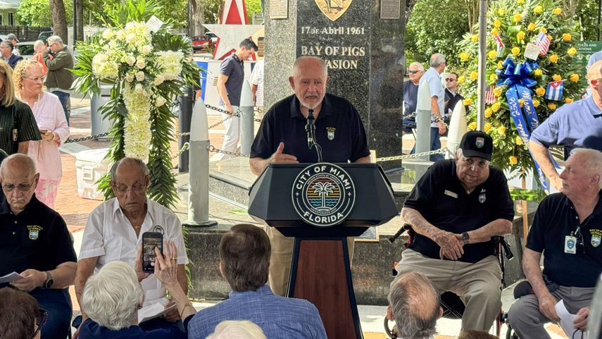 Rafael Montalvo, presidente de la Brigada 2506.