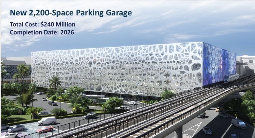 El nuevo parqueo en MIA estará listo en 2026.