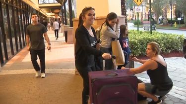 El centro comercial no estaba tan lleno como en años anteriores.