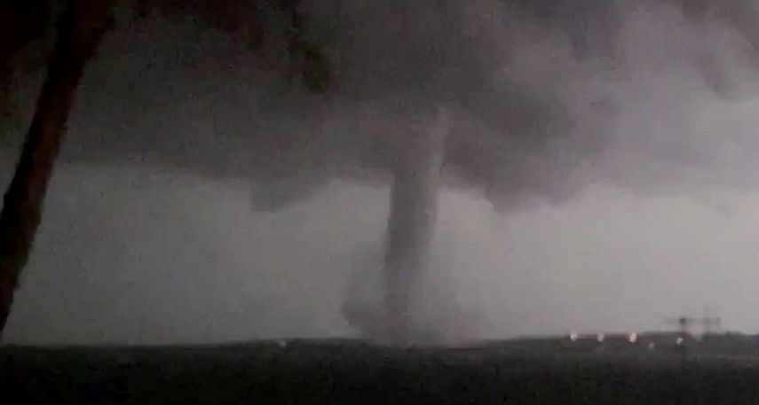 Imagen referencial. Tornado que arrasó con la zona cerca de Dallas el 20 de octubre del 2019.