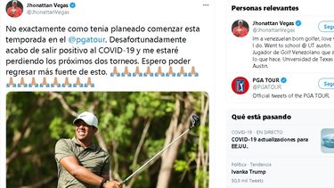 Este certamen iba a ser el primero de Vegas desde que participó en el Mayakoba Classic, realizado en Playa del Carmen, en la costa mexicana del Caribe