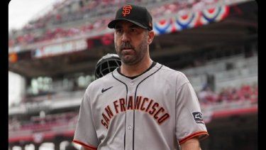 Justin Verlander en su primera salida con los Gigantes de San Francisco&nbsp;