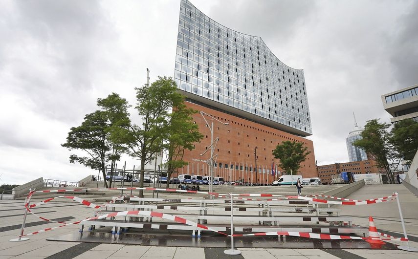 Vista general de la Filarmónica del Elba, uno de los escenarios al que acudirán los líderes del&nbsp;G20.