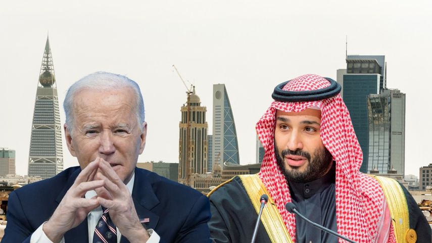 El presidente Joe Biden y el príncipe Mohammed bin Salman.