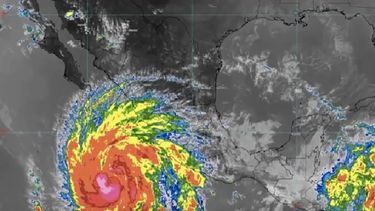 Ilustración del huracán Norma.