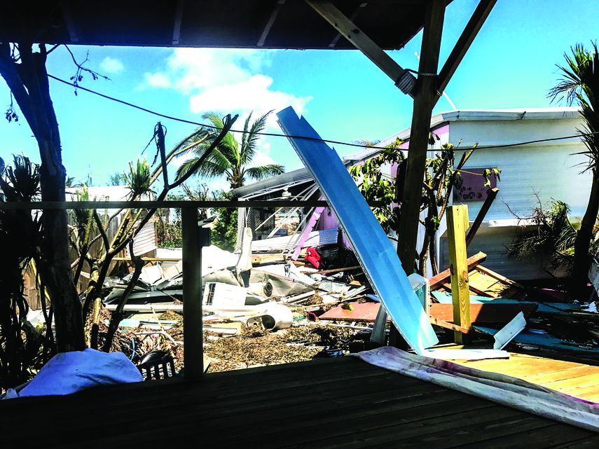 No quedó un tráiler en pie en Islamorada.