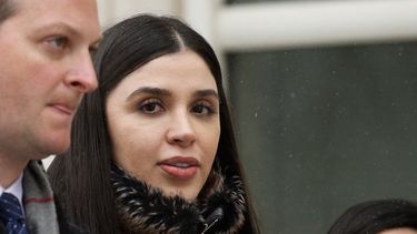 En esta foto de archivo tomada el 12 de febrero de 2019, Emma Coronel Aispuro, (C) esposa de Joaquín El Chapo Guzmán.&nbsp;