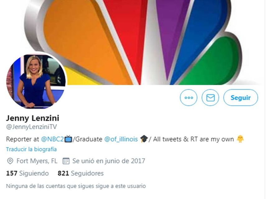 Imagen de la cuenta de Twitter de Jenny Lenzini.&nbsp;
