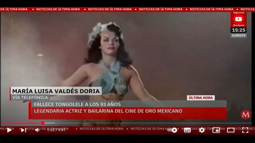 La actriz y bailarina mexicana Yolanda Montes Tongolele.