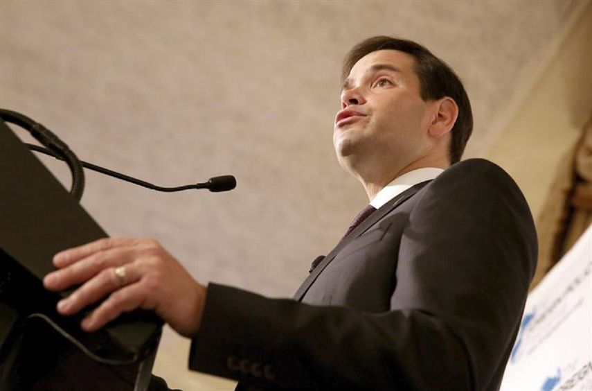 Rubio aseguró que si gana las elecciones volverá a imponer duras sanciones contra Irán  (EFE)