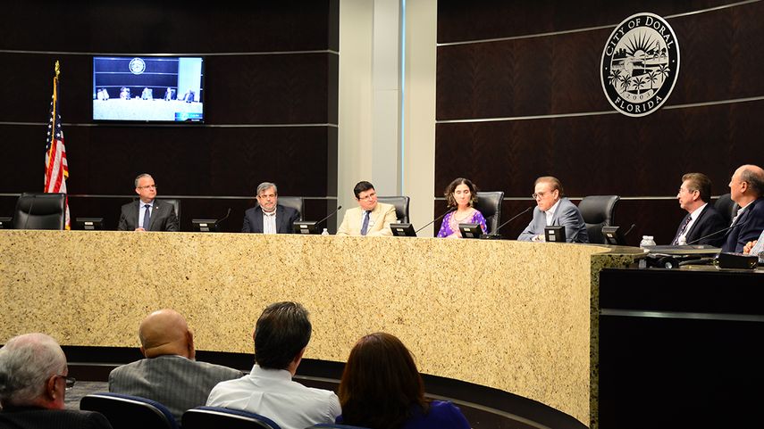 Aspecto del primer foro por la libertad de prensa en las Américas, realizado en Doral.