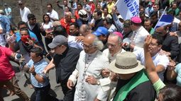 La Iglesia Católica ha acompañado a los civiles durante los meses de protesta. 