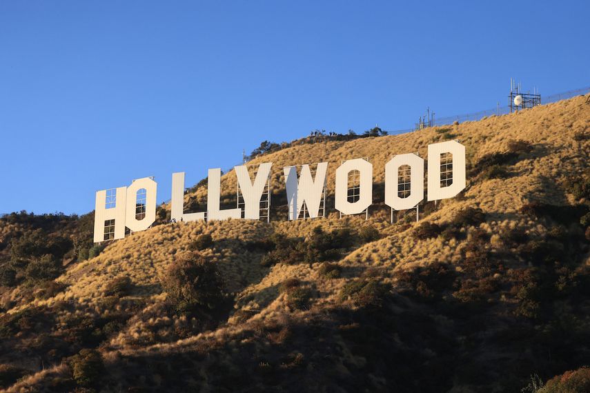 El icónico cartel de Hollywood.