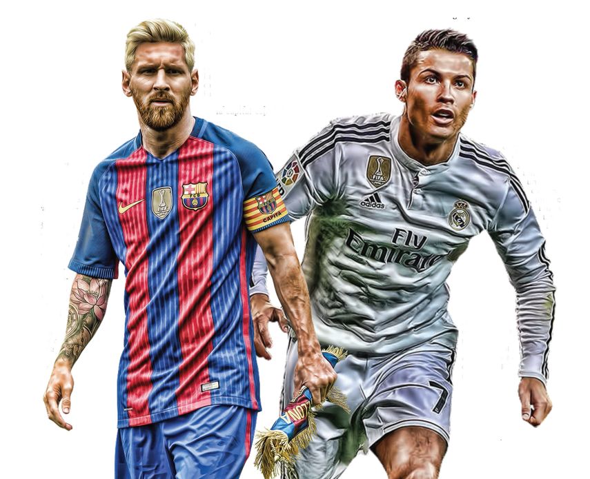 Lionel Messi y Cristiano Ronaldo.