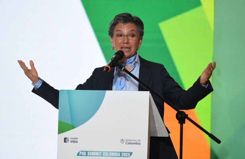 Claudia López, alcaldesa de Bogotá, Colombia.&nbsp;