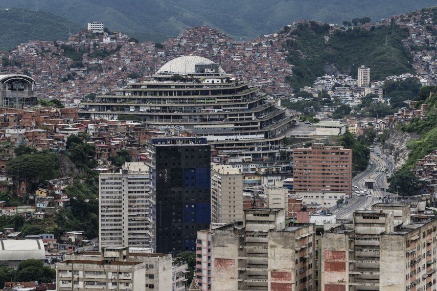 Vista general del edificio El Helicoide, sede del Servicio Bolivariano de Inteligencia Nacional (SEBIN) en Caracas, el 12 de septiembre de 2022.&nbsp;