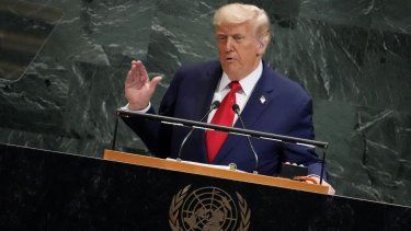 El presidente Donald Trump ante las Naciones Unidas.&nbsp;