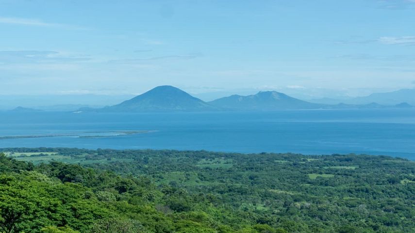 Vista del volcán&nbsp;Cosigüina, localizado al norte de Nicaragua.