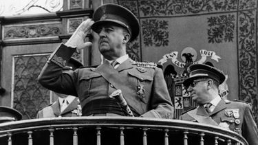 Franco, durante una persentación en Madtid en los años 1960.
