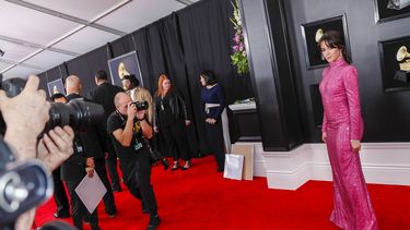 Camila Cabello en la alfombra de la pasada edición de los premios Grammy. 