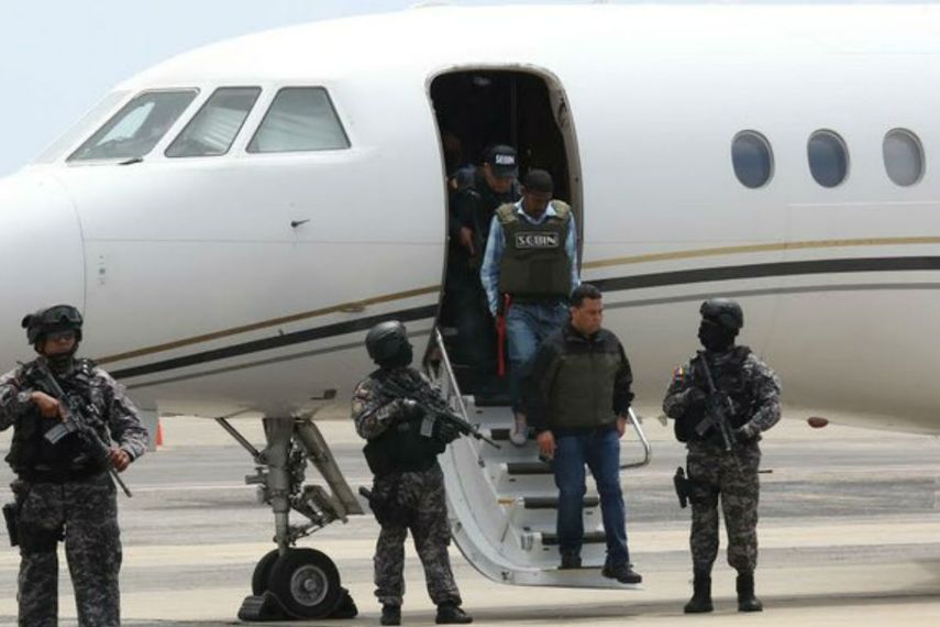 Momento de la llegada a Venezuela de Leiver Padilla, alias El Colombia (Cortesía)