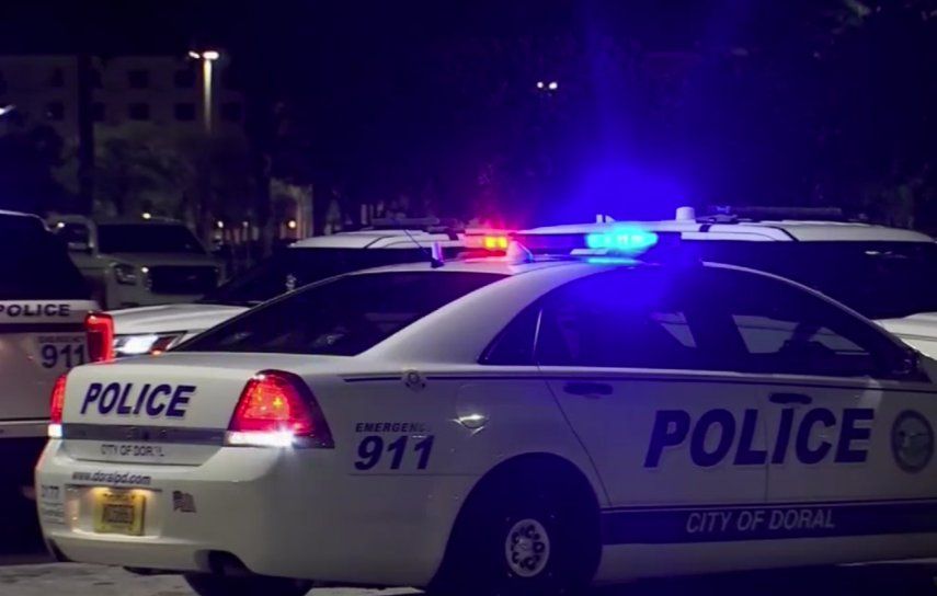 Una patrulla de la Policía de Doral.