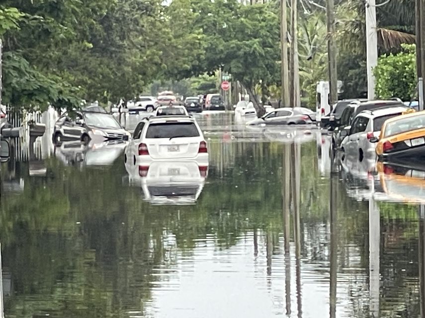Algunos vehículos abandonados en las calles.&nbsp;