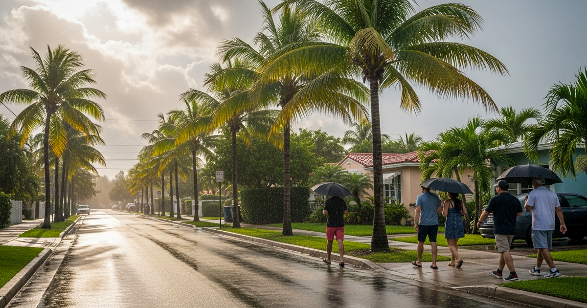 Calor, humedad y tormentas, el cóctel climático esta semana en el sur de Florida