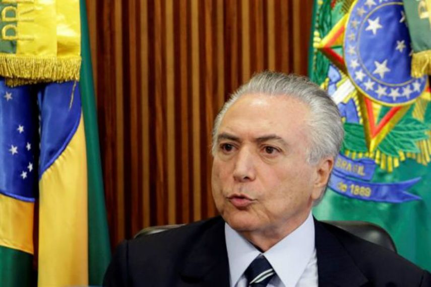 Michel Temer, presidente de Brasil.