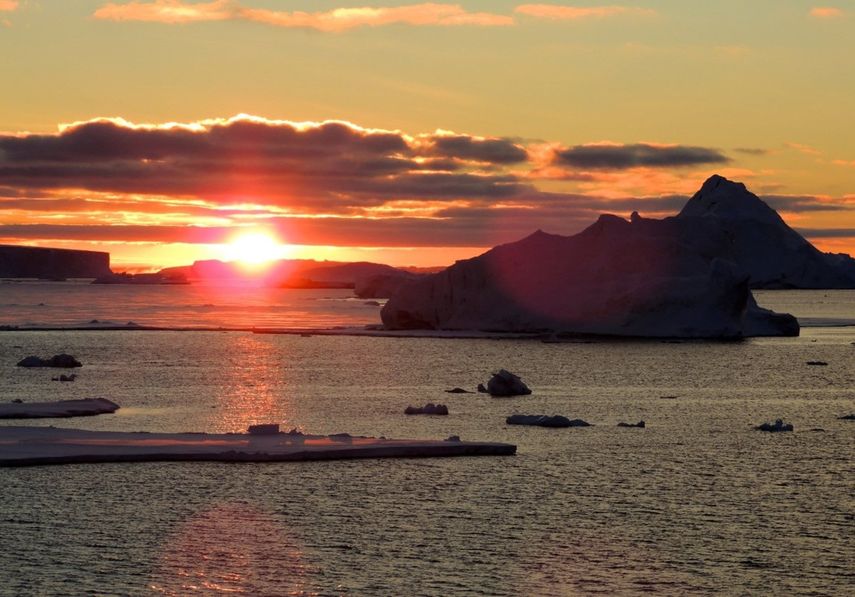Imagen de la costa antártica.