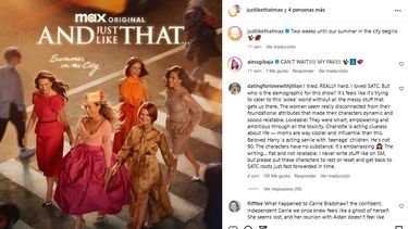 La serie de HBO And Just Like That... es un spin off de Sex And The City.