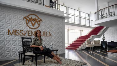 Ninia Sicilia, gerente general&nbsp;del certamen&nbsp;Miss Venezuela, posa para una entrevista en Caracas,&nbsp;el 17 de septiembre de 2020.