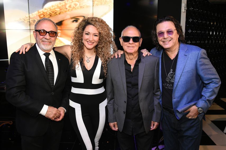 &nbsp;Emilio Estefan, Erika Ender, Roberto Livi y Rudy Pérez.