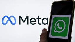 Logo de Meta, la empresa matriz de Facebook, Instagram y Whatsapp