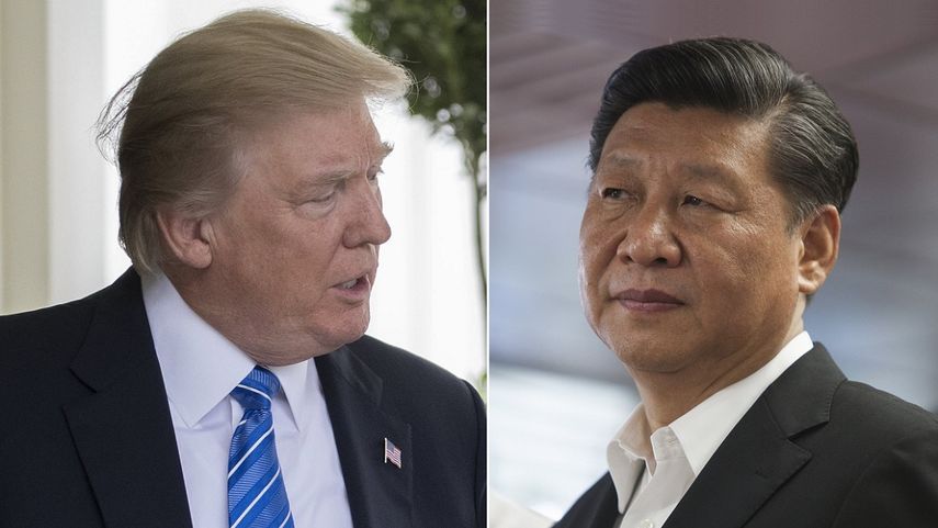 Donald Trump, presidente de EEUU, y su homólogo chino Xi Jinping.