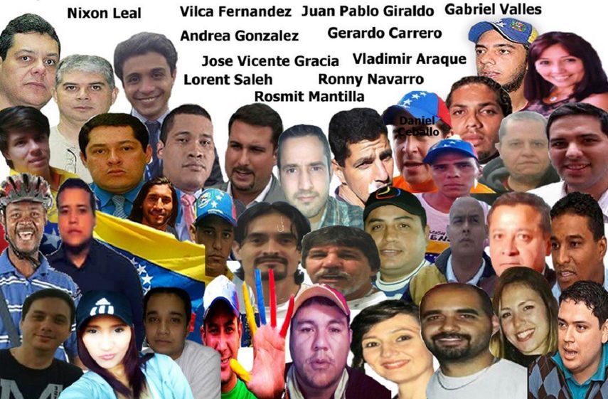 Los rostros de políticos presos en el SEBIN identifican la campaña que se difunde en Twitter.