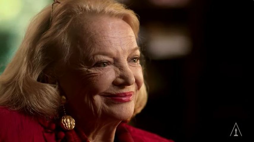 La actriz Gena Rowlands durante una entrevista para la Academia de Artes y Ciencias Cinematográficas.